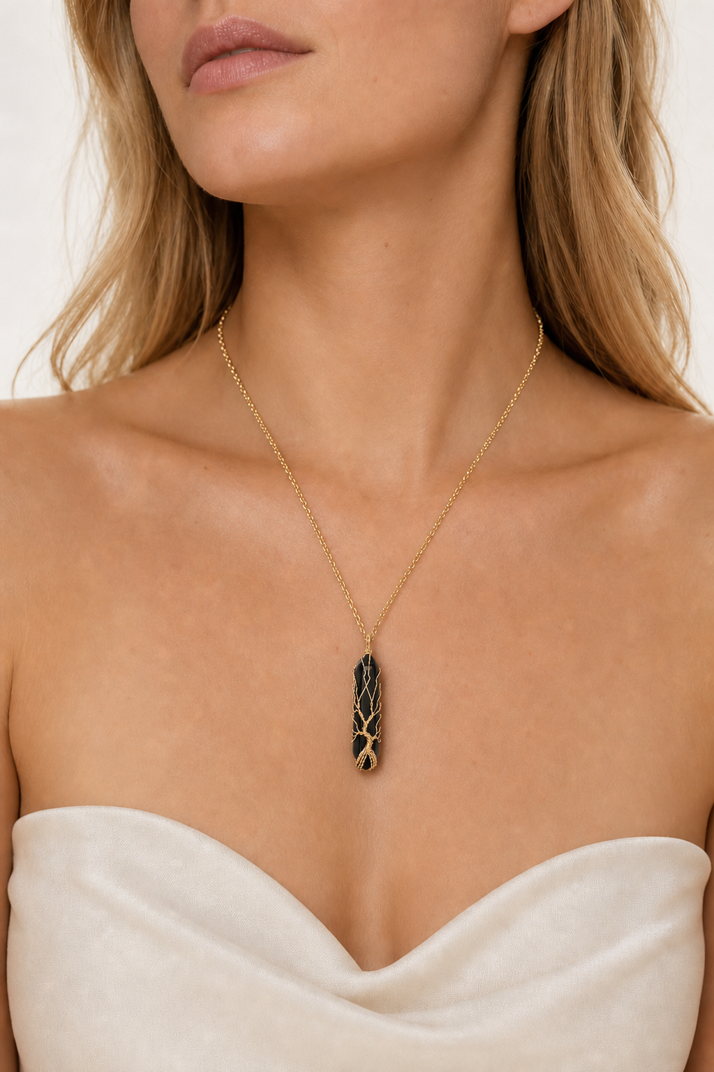 Premium Obsidian Crystal Pendant