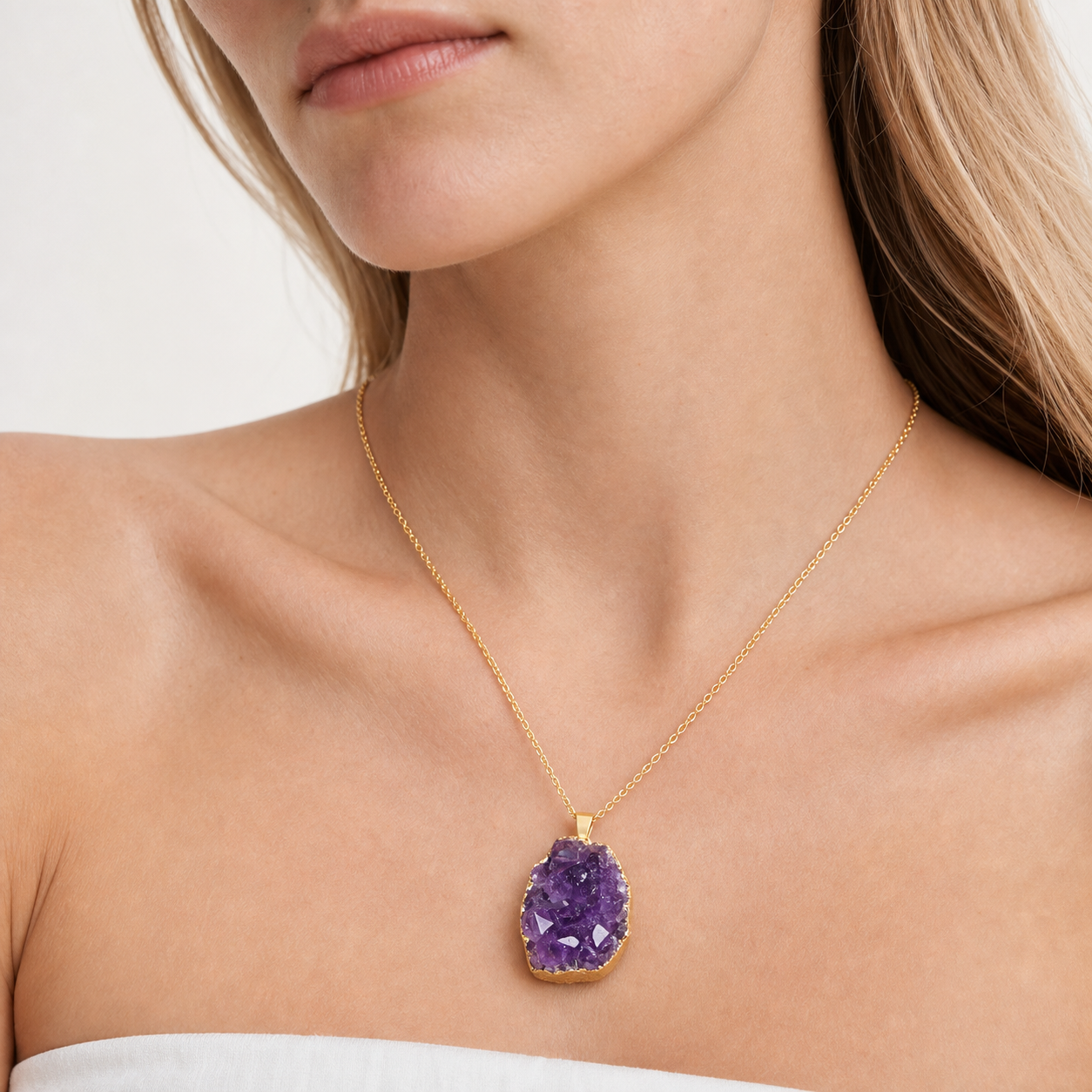 Amethyst Crystal Pendant