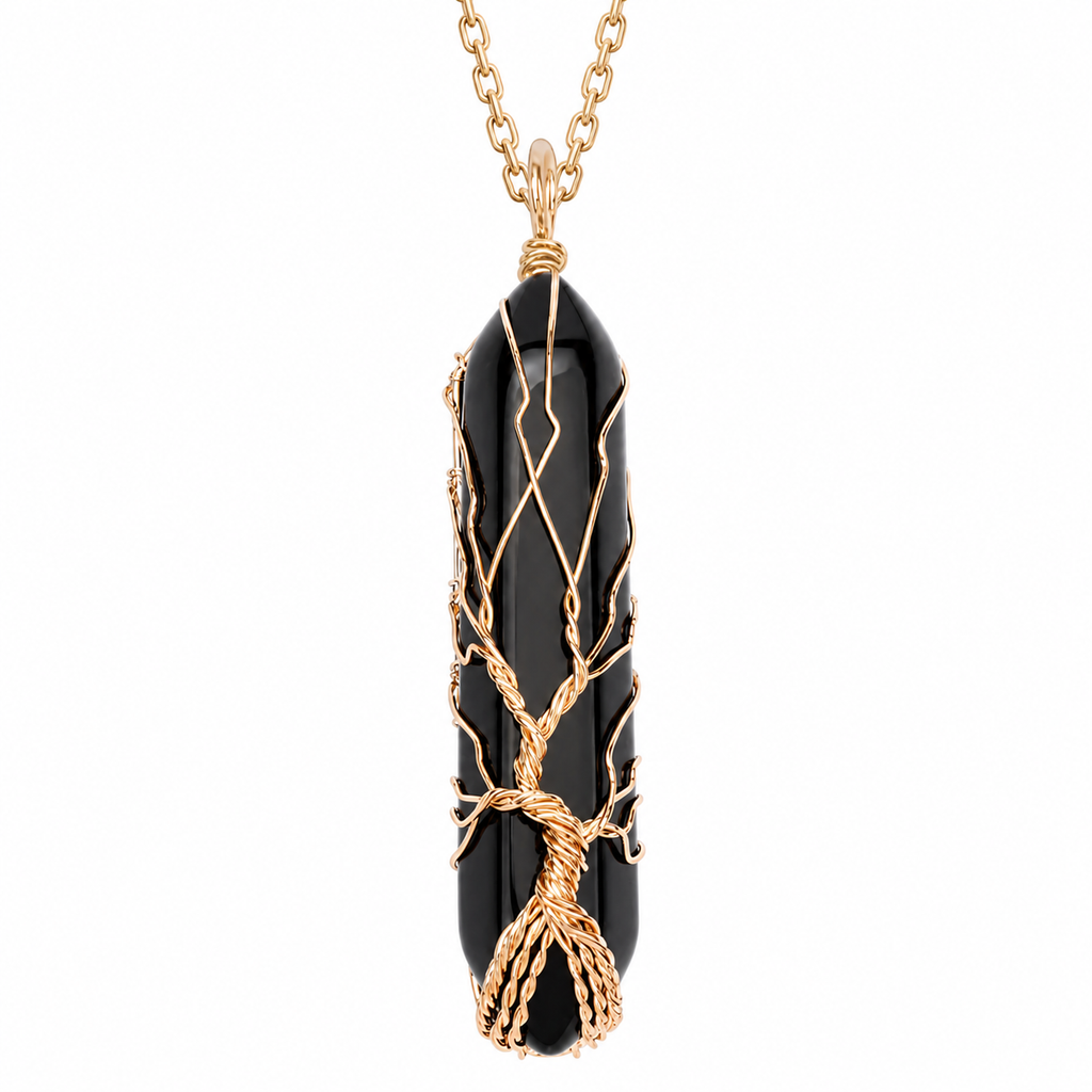 Premium Obsidian Crystal Pendant